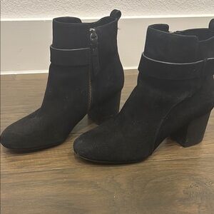 Splendid Black Suede Ankle Booties
